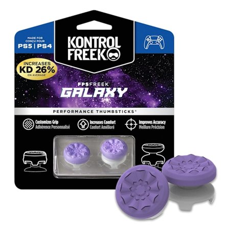 FPS Freek Galaxy Purple til PlayStation 4 (PS4) og PlayStation 5 (PS5) | Performance Thumbsticks | 1 Høj, 1