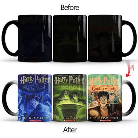 Wekity Harry Potter -muki, väriä vaihtava keramiikkamuki, syntymäpäivälahja, 301-400 ml