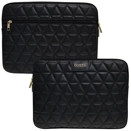 Guess vattert laptopveske 13 - svart