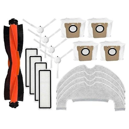 Kompatibla Xiaomi X10 / B102gl Robotdammsugare Huvudsidoborste Hepafilter Moppdukar Dammsugarpåsar Ersättningsreservdelar