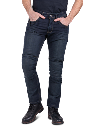 Jean Moto Course Drift Renforcé Aramide Straight/Regular Bleu Foncé W34 x L32