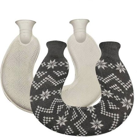 U-formet Vannflaske for Nakke og Skuldre, Varmende Gummi Varm -X