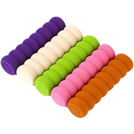 Dörrhandtagsbuffertskum, 10 st Dörrhandtagsstopp Skumskydd, Dörrhandtagsstopp Silikon (10 st, Lila)