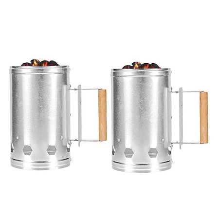 Metal Tændingskul Tønde Hurtig Ildstart Spand med Håndtag Udendørs Camping Kul BBQ Stativ Værktøj Ild Brænding