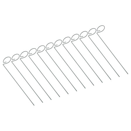 12 stk Plante Staker Gjenbrukbare Plante Staker Støtte Anti-Rust Stilk Blomster Støtte for Hjem Hage Yard Farm