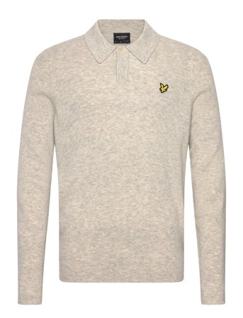 Lyle & Scott Lambswool Blend Rugby Jumper - Grey - XS