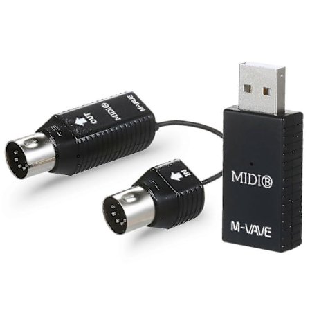 M-VAVE MS1 Mini Langaton MIDI-siirtojärjestelmä MIDI Langaton Adapteri Plug and Play -tuki