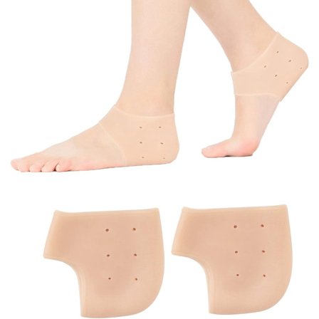 Hälskydd, 2 par silikonhälskydd, hälsporreinlägg