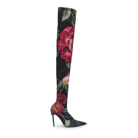 Dolce & Gabbana, Over-knee Boots Czarny, Kobieta, Rozmiar: 38 EU