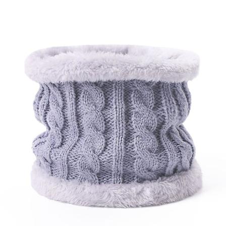 Toddler villahuivi talvi kierretty kashmir neulottu huivi vaaleanpunainen Grey
