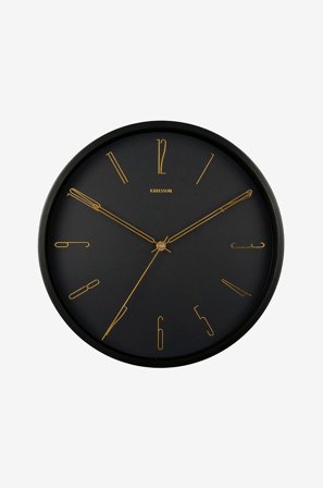 Karlsson - Seinäkello Belle Numbers - Musta - Seinäkellot & pöytäkellot - - Homeroom