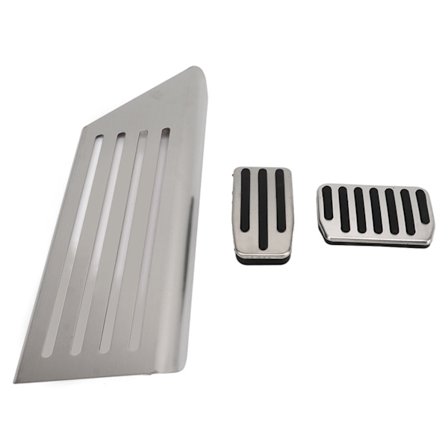 3PCS Bilbromspedal Halkskydd Rostfritt Bekvämt Pedalerande Ersättning För Tesla Model 3 2017‐2022 LHD Modell B 2021.10 Efter