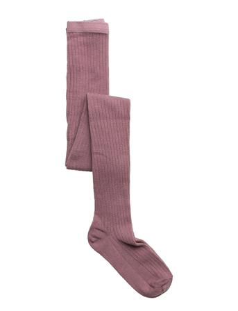 Wool Rib Tights Socks & Tights Tights Vaaleanpunainen Mp Denmark