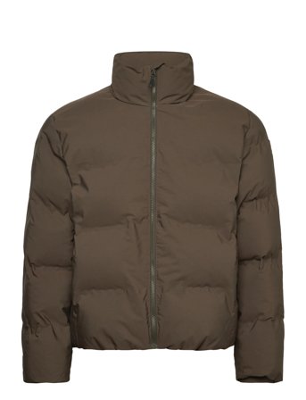 Lindbergh Cropped Seamless Puffer Jacket - Brown - XL