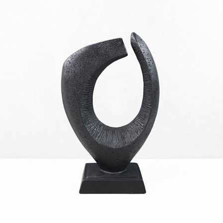 Musta hartsikoristeveistos, 18,5x8,5x30 cm