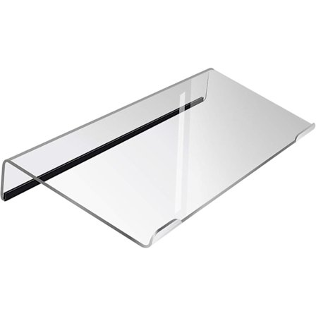 Datamaskin tastatur jern-på akryl tastatur brett med gummistrimler akryl tastaturholder for enkel ergonomisk skriving og arbeid hjemme