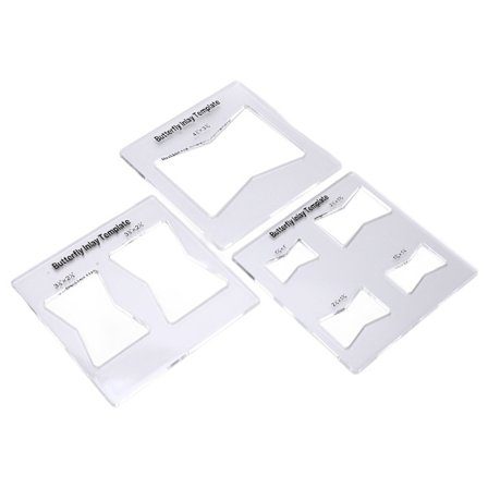 3 st fjärilsinlägg mall router dekorativa mallar för träbearbetning delar tillbehör