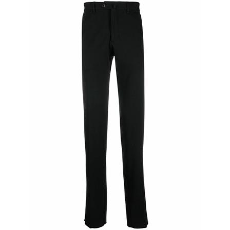 Emporio Armani, Slim-fit Trousers Zwart, Heren, Maat:S