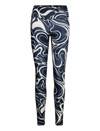 Printed Impact Run Tight Running/training Tights Blå New Balance