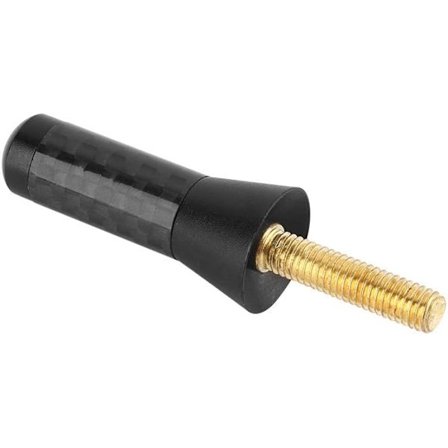 Kort bilantenne, universell kort dekorasjonsantenne i aluminium med karbonfiberskall forbedrer AM/FM-signal 3,5 cm