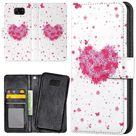 Samsung Galaxy S7 - Lompakkokotelo/Kuoret Kukan Sydän