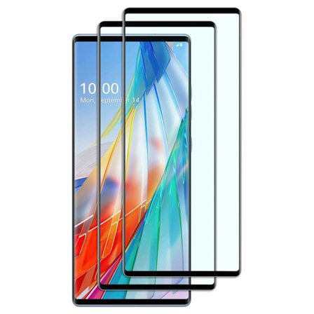 Skærmbeskyttelsesfilm af hærdet glas, anti-splint og buebestandig, til Lg Wing 5G 2 stk