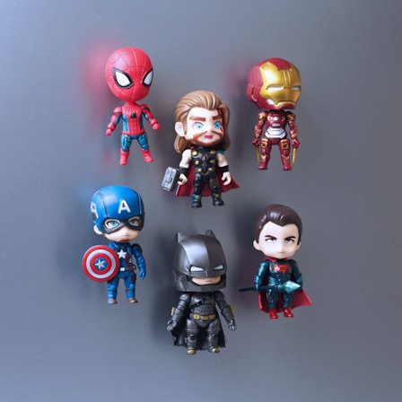 6-pack Avengers magnetiska kylskåpsmagneter - Avengers kylskåp D