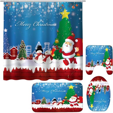 Julduschsätt 4 delar 72*72 tum med halkfri