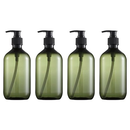 Pumpeflasker, enkel rengjøring med enkel trykkmekanisme, 300 ml 10 oz grønn, ideell for reise og daglig bruk, forhindrer inntrengning av oksygen og 