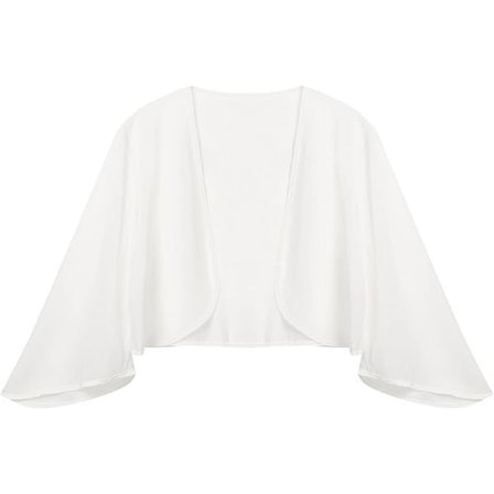 Kvinders Sjal Bryllup Fest Chiffon Cape Ceremoni Cocktail Cardigan Sjal Stole
