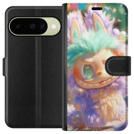 Kompatibelt Plånboksfodral till Google Google Pixel 10 Söt fantasikaraktär med fluffig päls, pastellfärger och kawaii-stil, lekfull illustration