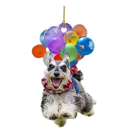 Farverige balloner Hunde vedhæng juletræ hængende dekoration 6 6