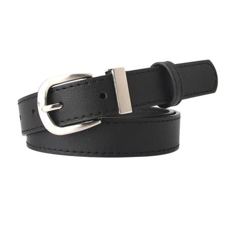 Dambälten Enkelt allmatchande dekorativt bälte Modebälte Kläder matchande bälte för kvinnor Black 2.4 width 106 length