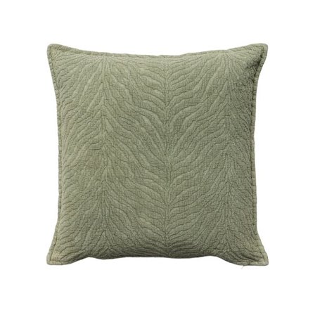 Dekorativ pude i mintfarvet fløjl, 50x50 cm bomuld