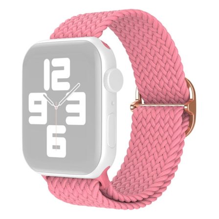 Klockarmband i nylon för Apple Watch (45 mm) - Rosa