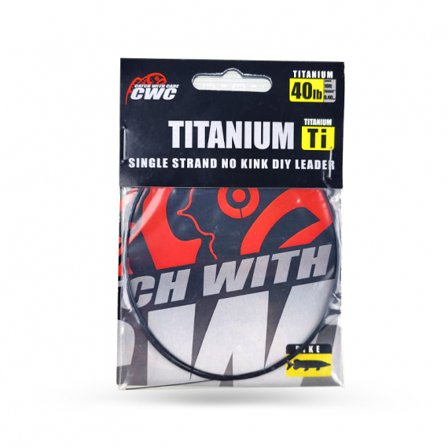 CWC Titanium No-Kink Leader Material, 10ft - 60lb