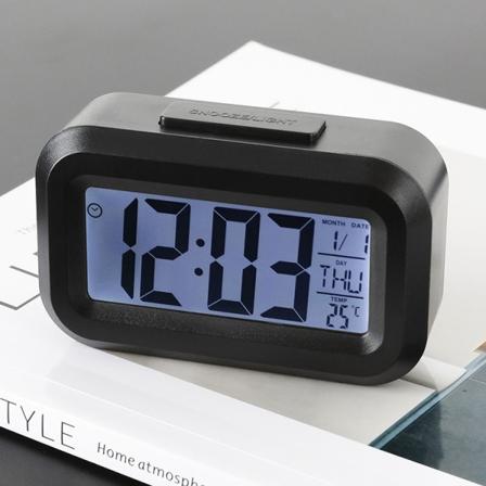 Elite 9*5.5cm digital lysvekkerklokke (uten batteri), strøm