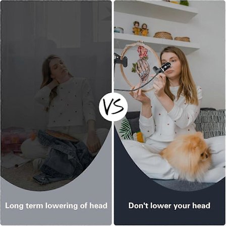 Broderi Gulvstativ til Håndarbejde, Håndbroderiramme, Sort Justerbar Aftagelig Gulv Desktop