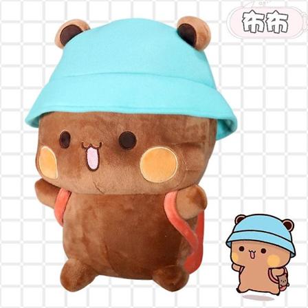Bubu og Dudu Panda Plussj Koselig Tegneserie Panda Bjørn Dukke Kawaii Fyllt Myk Pute Lekerom Dekor Barnefødselsdagsgaver B