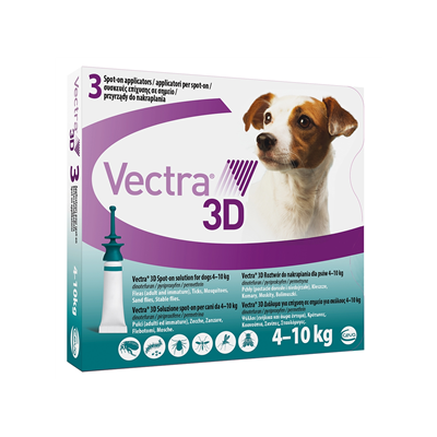 Vectra 3D 3 Pipette Cani 4-10 Kg Verde - Antiparassitario