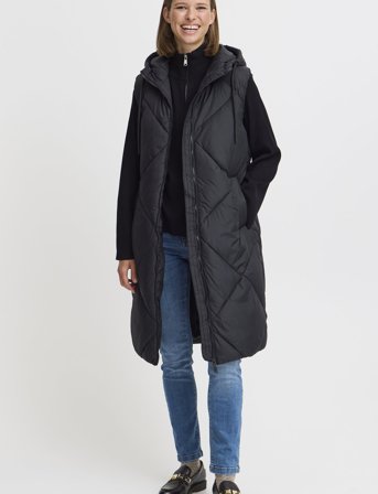 b.young Bybomina Waistcoat 8 - - Black - 34