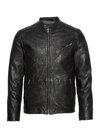 Jjejoel Leather Jacket Black Jack & J S