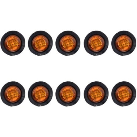 Trailer Truck Lorry Pickup Sida LED Markör Signal Ljus Blinkers Ljus Pack om 10