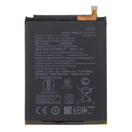 For Asus Zenfone 3 Max ZC520TL 3.85V 4030mAh Li-ion Polymer Batteri (Encode: C11P1611) (uten logo)