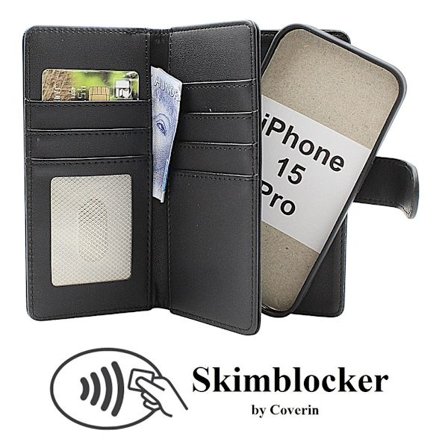 Skimblocker XL Magnet Fodral iPhone 15 Pro
