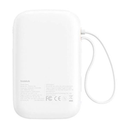 Baseus QPow 2 10000mAh 30W powerbank (hvid)