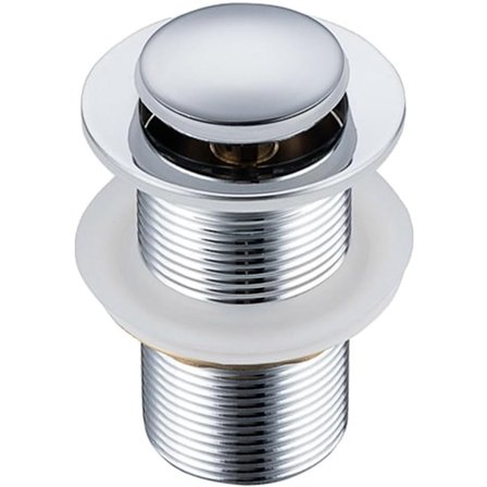 Vaskavløp med overløp, Universalt avløp med tilbakeslagsventil for vask, Vaskavløp med overløp (uten hull)