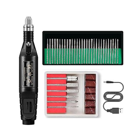 Elektrisk nagelborr nagelborrmaskin nagelfil E-fil borr set kit för akrylnaglar gelnagel Gl