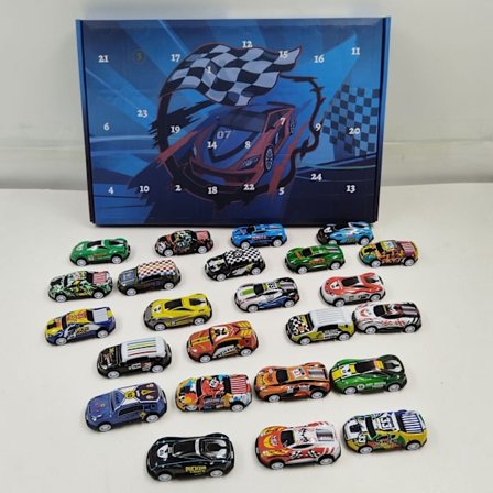 Julekalender Bil Blind Box 24-dages Nedtælling Brandbil Sæt