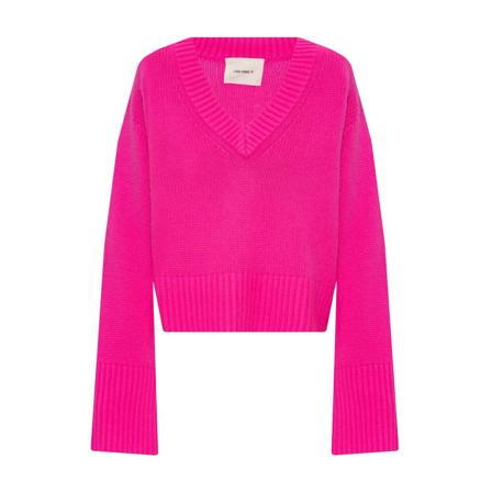 Lisa Yang, V-neck Knitwear Roze, Dames, Maat:M